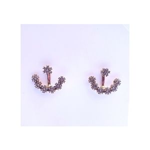 RHINESTONE GOLD ANCHOR EARRINGS NWOT